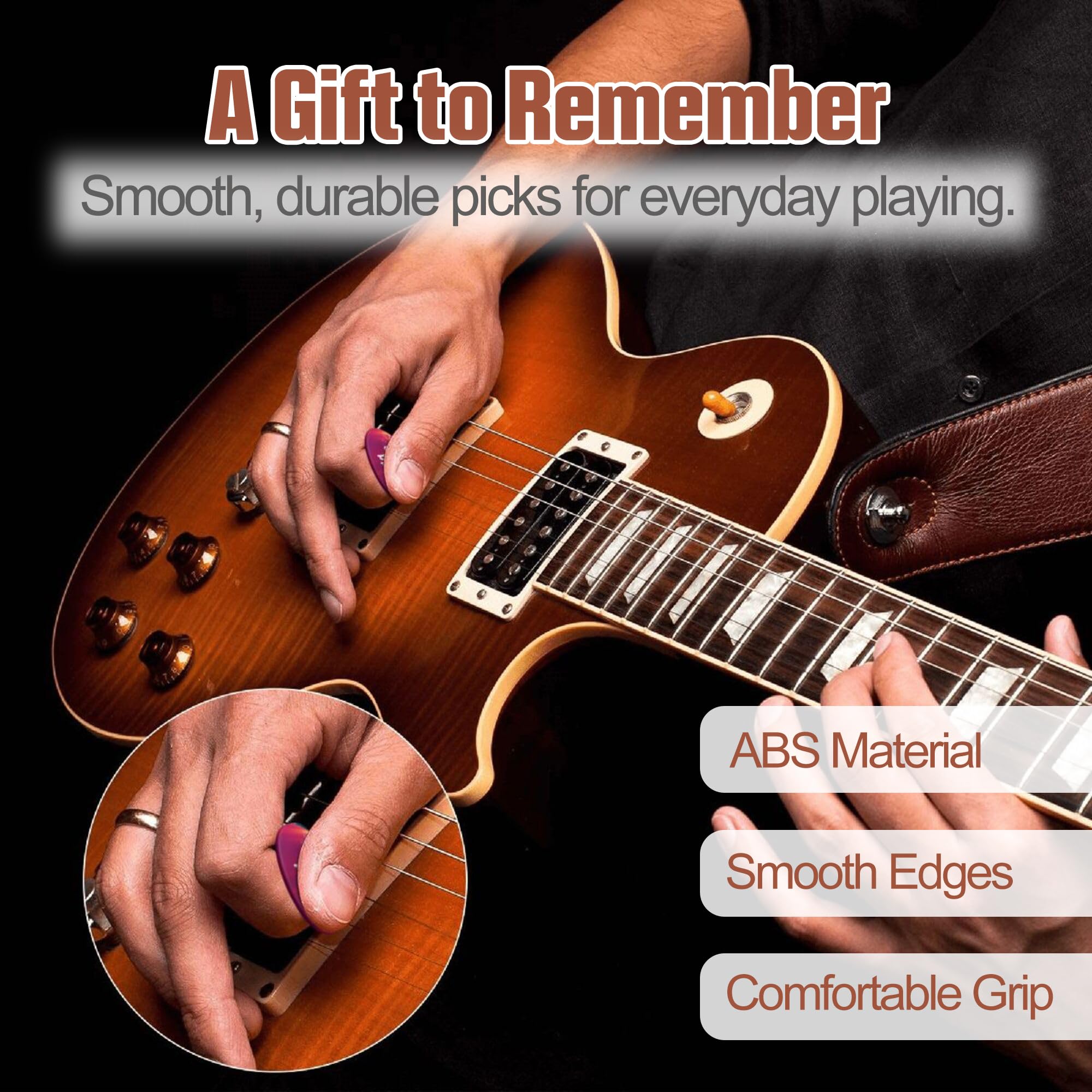 Custom Guitar Picks, Personalized Photo Text Picks, 108 Pack, 3 Thicknesses