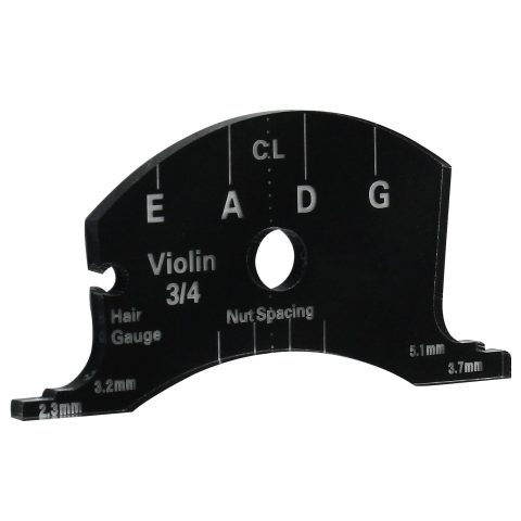 Piutouyar Black 3/4 Violin Bridges, Violin Bridge Fingerboard Repair Reference Tool Violins Making Template Tool Replacement Part