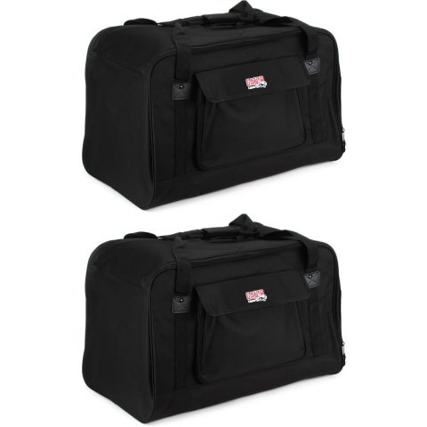 Gator GPA-TOTE12 Heavy-Duty 12-Inch Speaker Tote Bags (2-Pack) – Durable, Protective Speaker Bags for Musicians and DJs