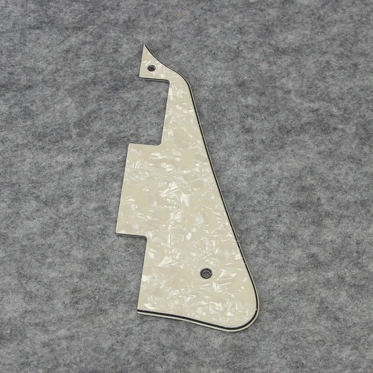 FLEOR 4Ply Aged Pearl Pickguard Back Plate Screws Set & Toggle Switch Plate(Cream) & Bracket Fit LP Style Guitar Pickguard Replacement