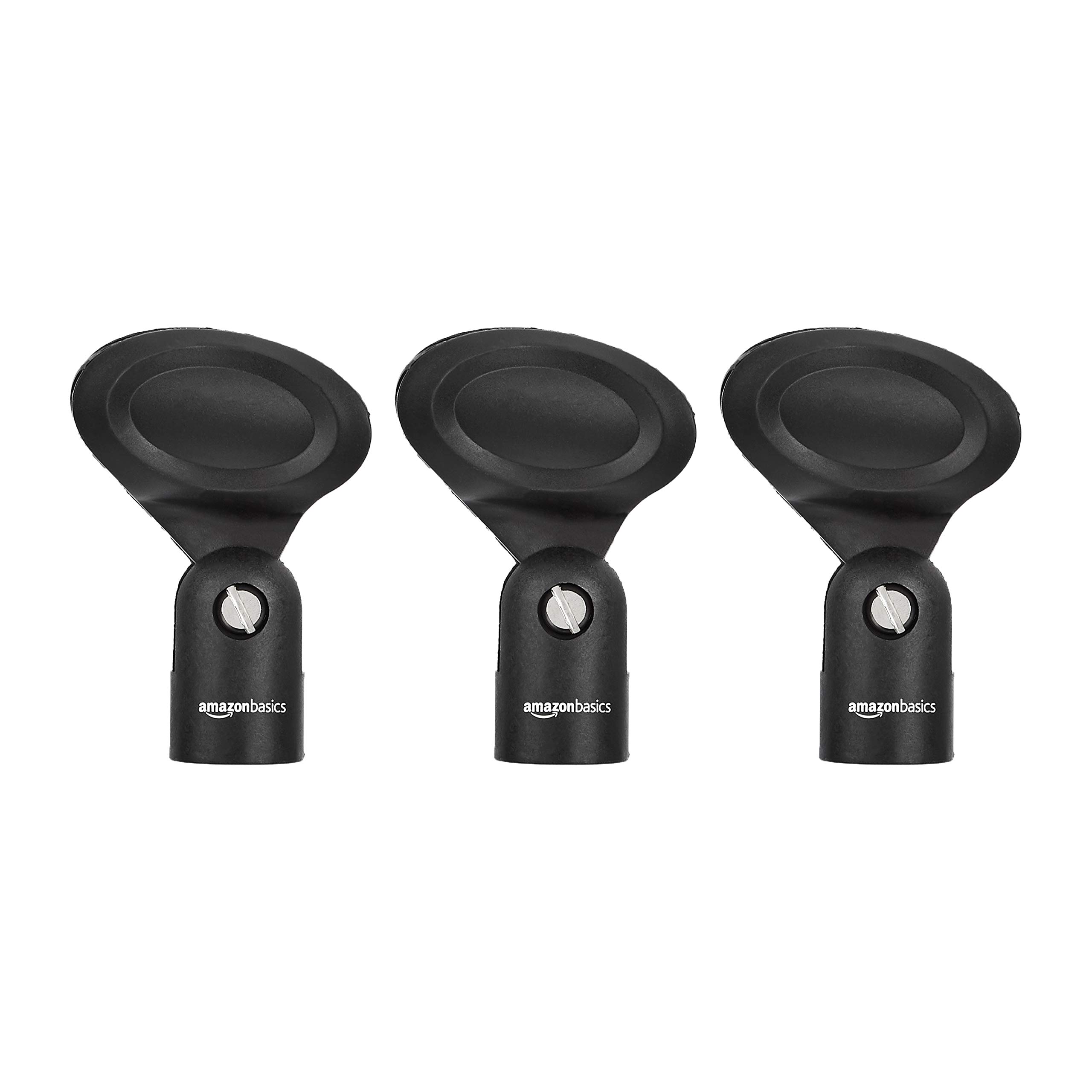 Amazon Basics Microphone Clip – Elliptical Style – 3-Pack