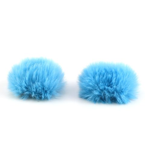 JCMOYUTY 2 Pack Black Windscreen for Hollyland Lark A1 Wireless Mini Microphone Wind Screen Furry Deadcat Cover