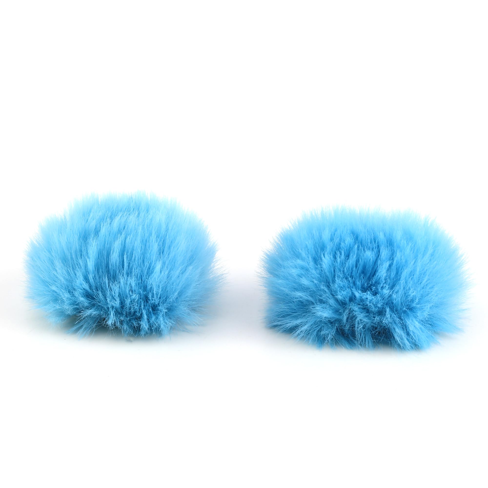 JCMOYUTY 2 Pack Black Windscreen for Hollyland Lark A1 Wireless Mini Microphone Wind Screen Furry Deadcat Cover