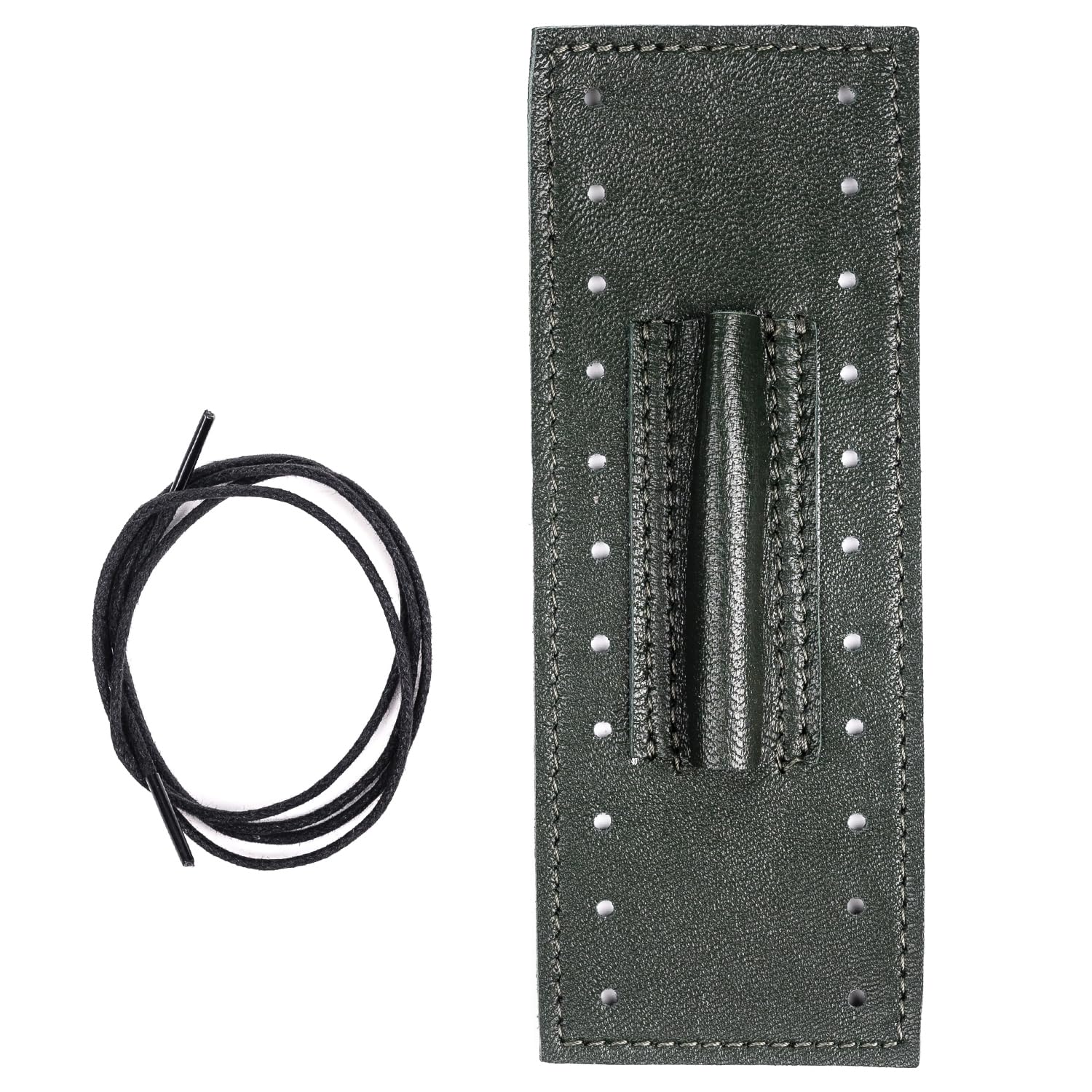 MG Leather Work Trombone Neck Guard Padded Genuine Leather Protection Trombone Neck Cover Wrap Moist Dirt Oil Protection Protective Neck Pad Accessories Green