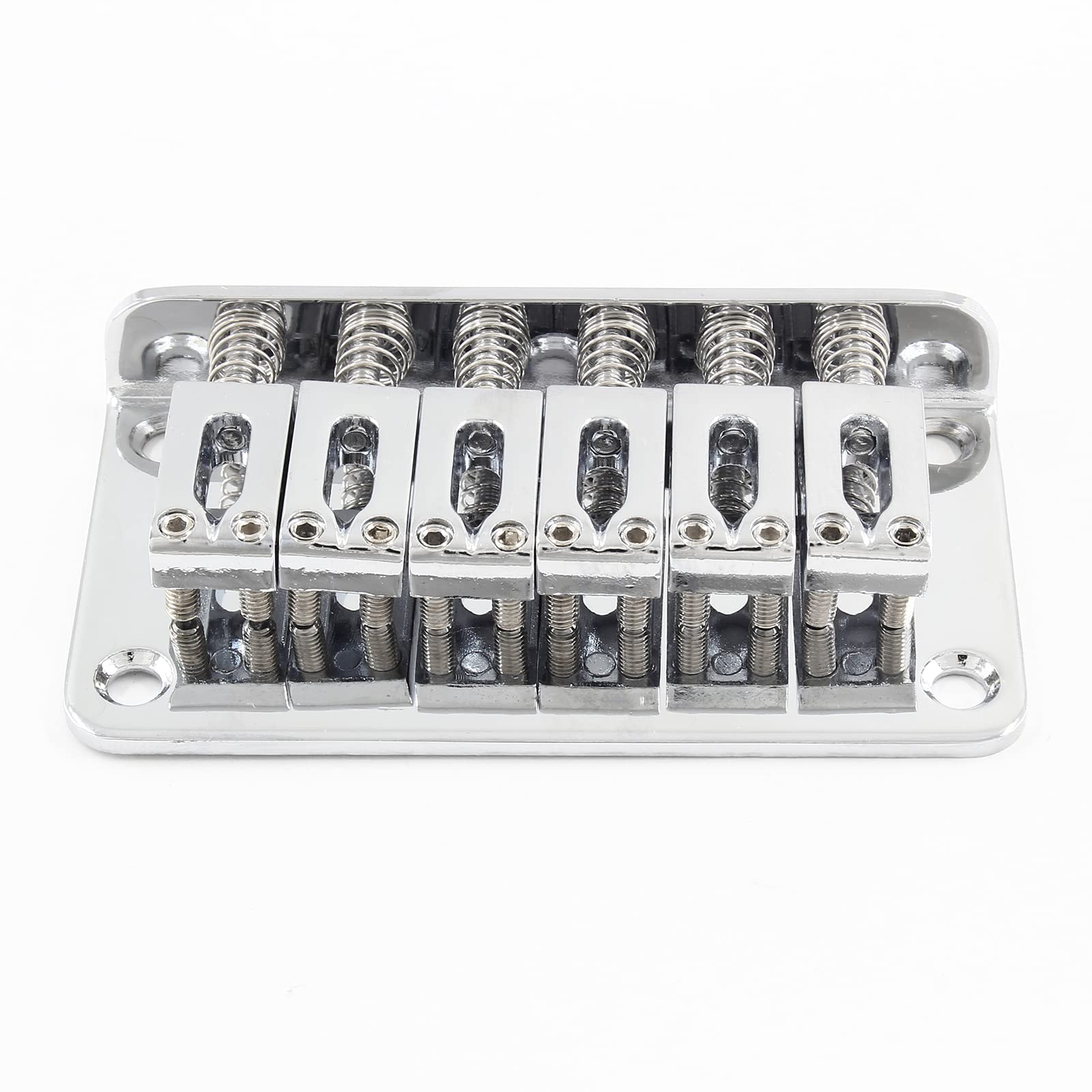 HARSKIYER Silver Fixed 6-String Hardtail Guitar Bridge Top Load W/Kit