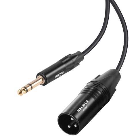 NEEWER 6.35mm 1/4 TRS to XLR Male Cable, 3 ft Quarter Inch to 3 Pin XLR Balanced Signal Interconnect Patch Cord Adapter Connector for Microphone Amplifier Mixer Powered Speaker Guitar Tuner, MS026