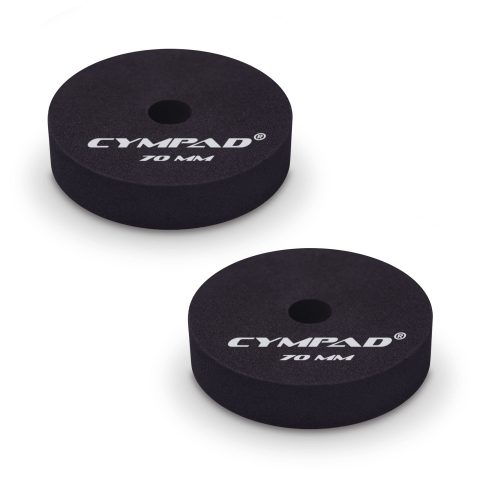 Cympad Moderator Cymbal Tuner Pads – 70mm Double Set – Reduces Overtones & Sustain – Foam Cymbal Washers for Studio, Practice & Live Sound Control