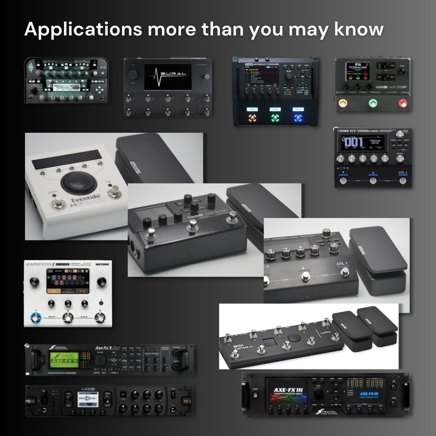 Paint Audio Foot Captain Dual Outputs Expression Pedal Multi-effects Compatible for Tip/Ring Connection (Foot Captain)