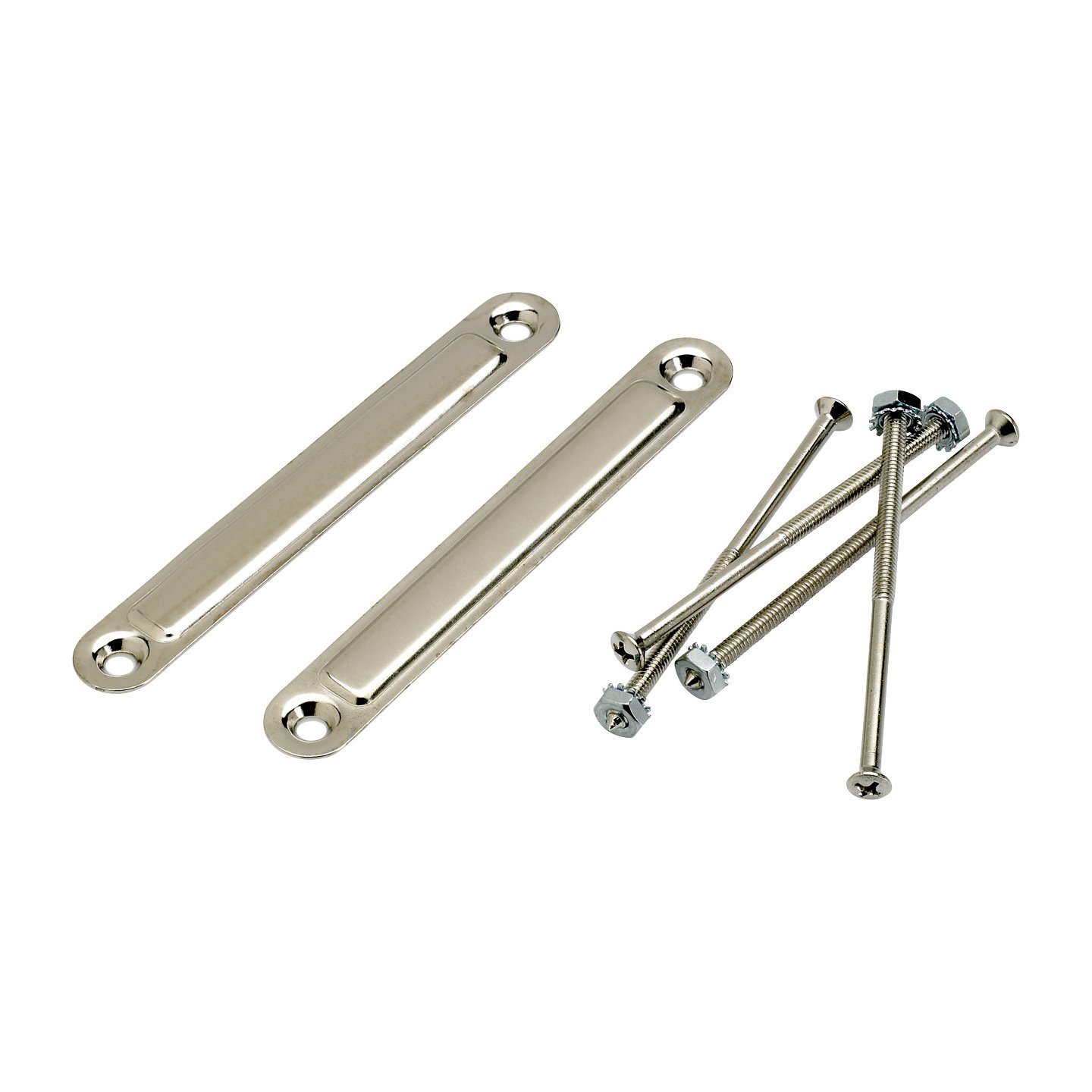 Fender 0990911000 Pure Vintage Chassis Straps, Medium, Chrome