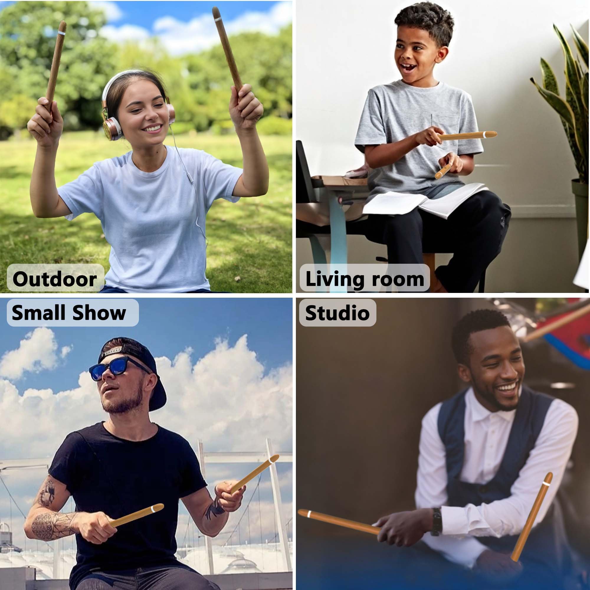 Electric Drumsticks Air Drum Sticks 4rd Gen. for Adults, Kids
