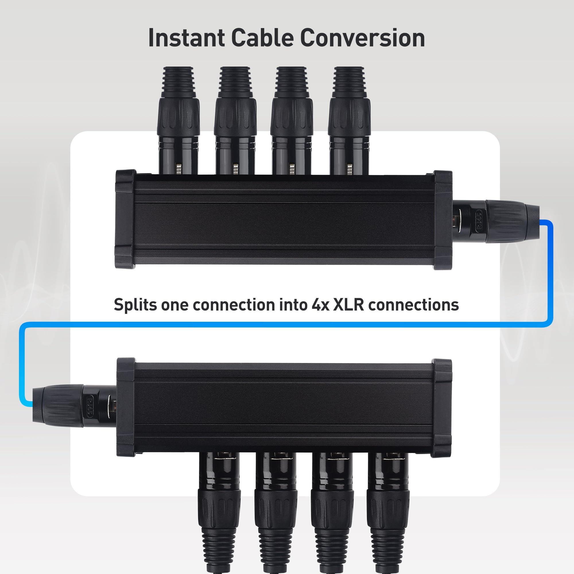 Cable Matters 2-Piece XLR Over Cat5/Cat6 Breakout Box Kit, 4-Channel
