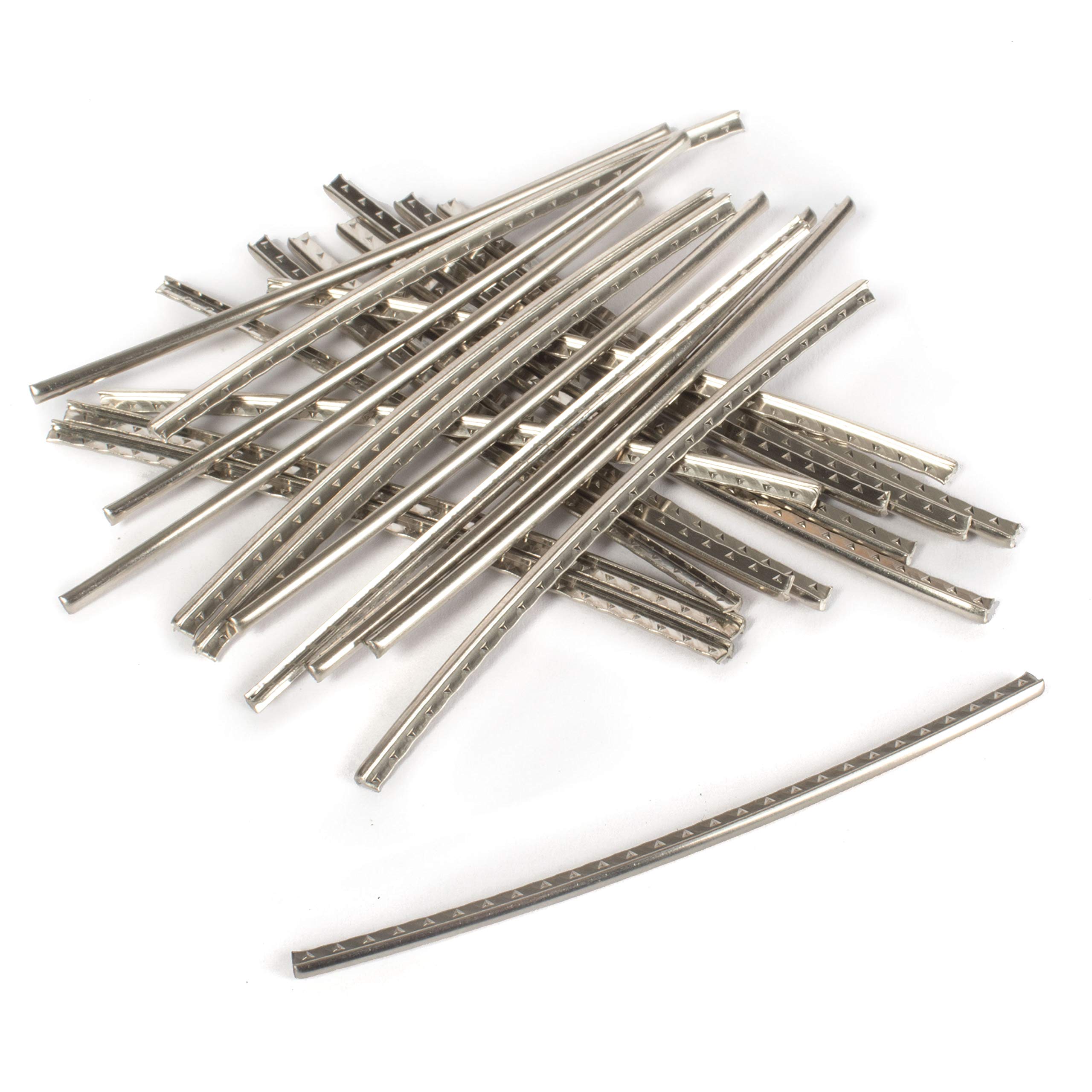 StewMac Pre-Cut Wide Fretwire Set, Wide/Pyramid, 12″ Radius, 24-pieces