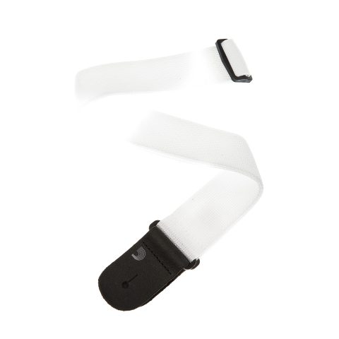 D’Addario Polypropylene Guitar Strap, Adjustable, White
