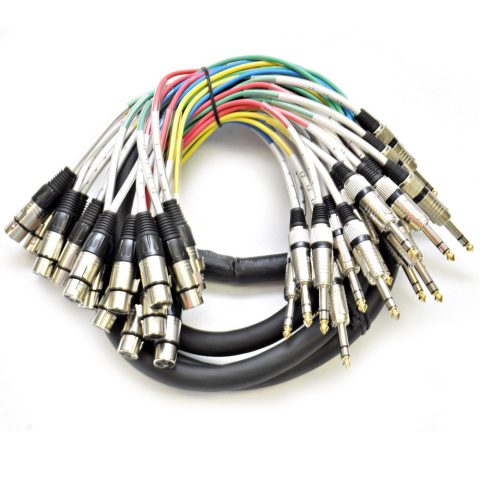 Seismic Audio – SAXT-16x10F – 16 Channel 10′ XLR Female to 1/4″ TRS Snake Cable