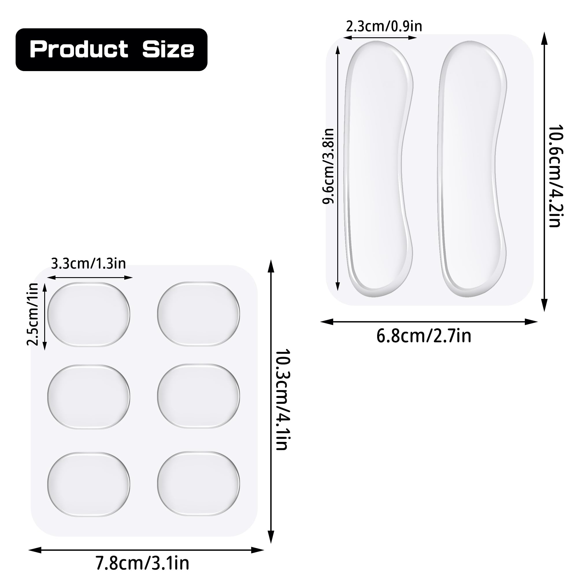 Drum Damper Gel Pads, 24pcs Round and 2pcs Transparent Silicone Drum Mufflers Strong Adhesive Drum Mute Pads Soft Drum Dampening Gel Pads for Snare, Drum Cymbal Tone Control Overtone Resonance