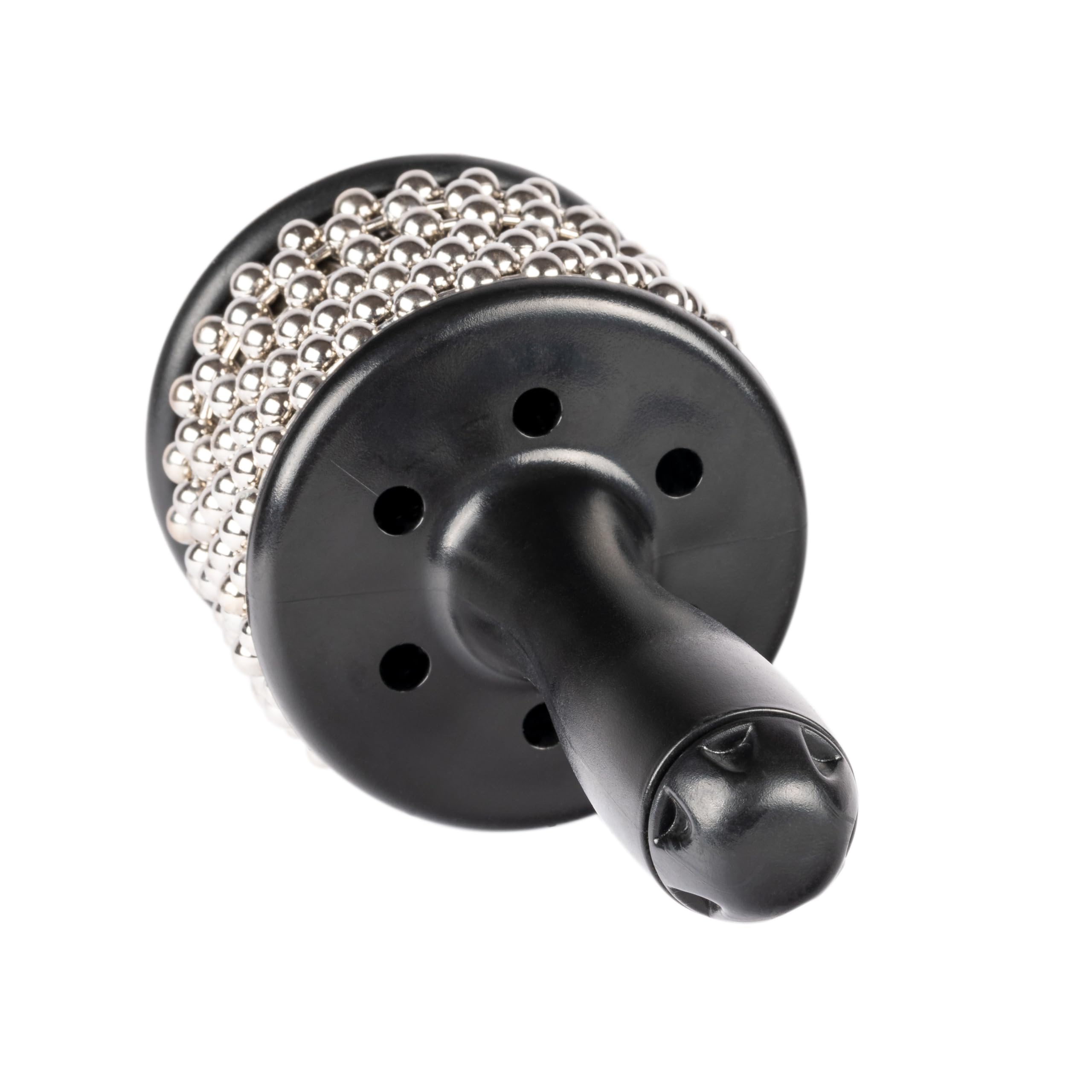 Turbo Cabasa Instrument with Sound Ports for Extra Projection and Stainless Steel Cylinder, 2-YEAR WARRANTY