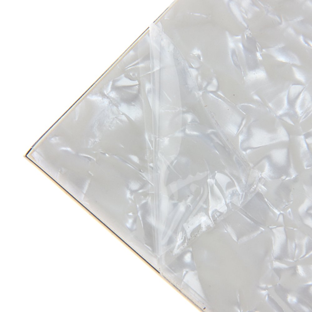 11.6″x17″ inch DIY Guitar Bass Pickguard Blank Material Sheet – Scratch Resistant Backplate for Strat/Tele Guitars & Jazz/P Bass (Beige Pearl)