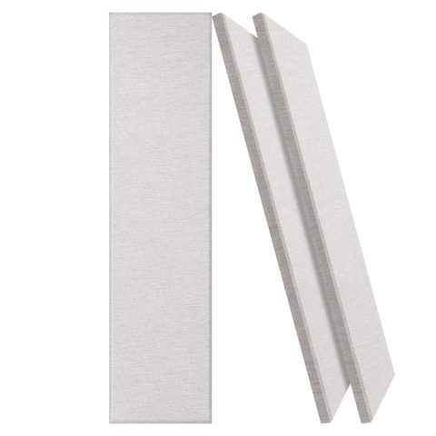 BUBOS 2-Pack Fabric Acoustic Panels 47.2×11.8×1″, Self-Adhesive Sound Panel