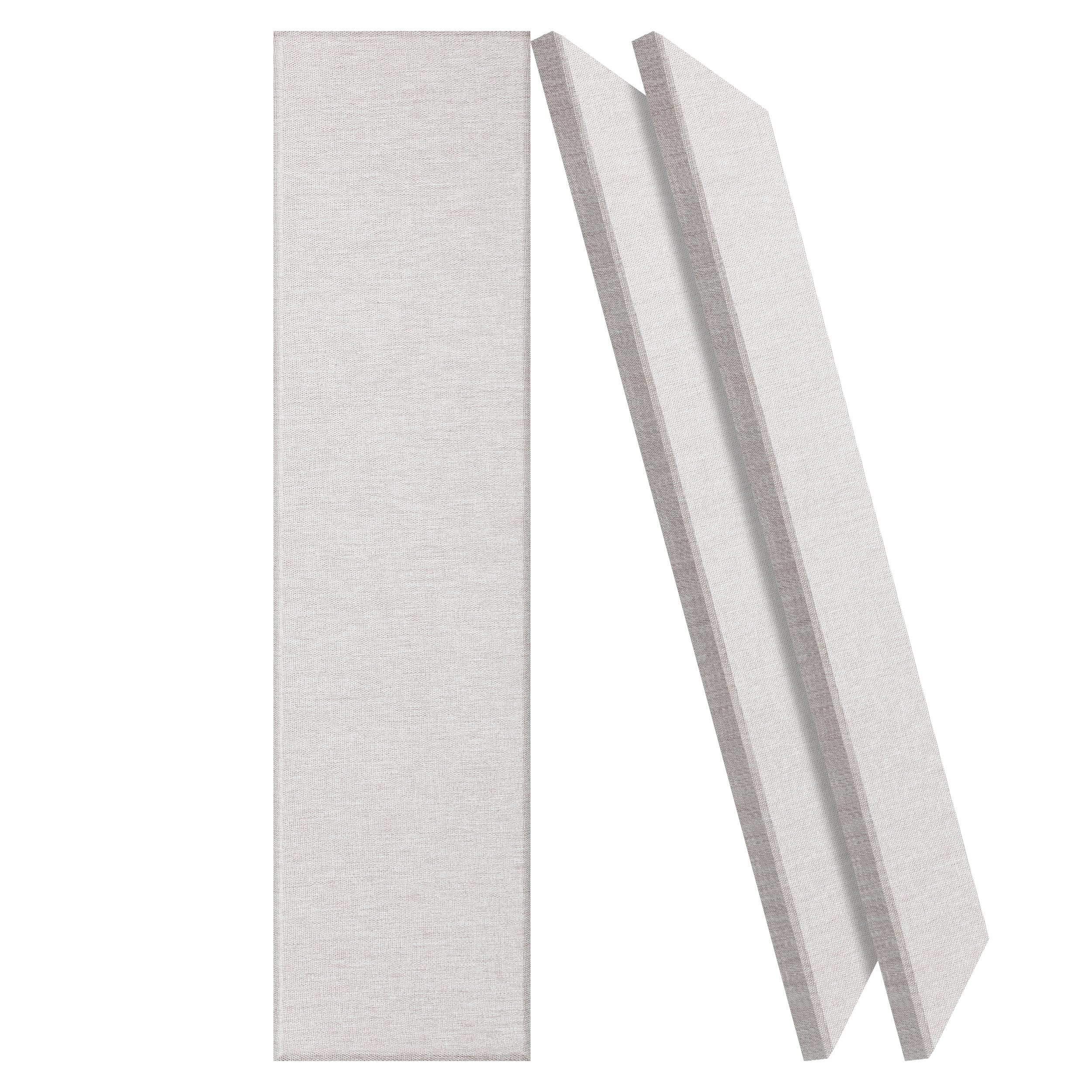 BUBOS 2-Pack Fabric Acoustic Panels 47.2×11.8×1″, Self-Adhesive Sound Panel