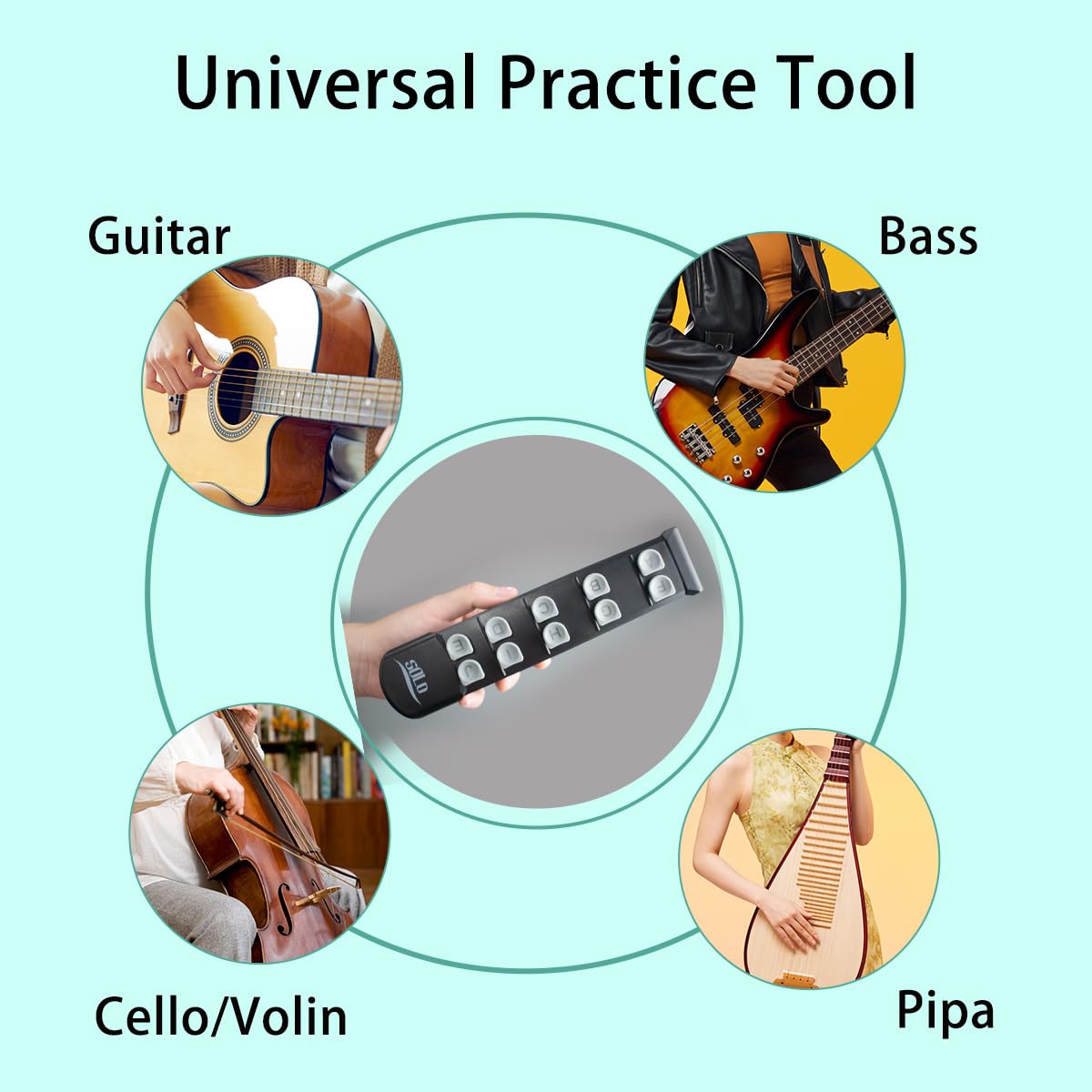 Guitar Finger Trainer Hand Shape Exerciser Teaching Aid Practice Tool Guitar Scale Assistant Improve Dexterity Develop Calluses