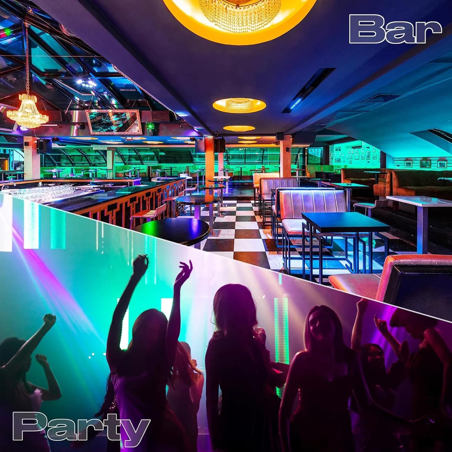 Moving Head DJ Lights 200W LED with 4 Rotating Head,16X10W RGBW 4-in-1 Multiple Effects Changing for Disco Parties Wedding Live Show KTV Club, Controlled by 19CH DMX-512/Sound Activated