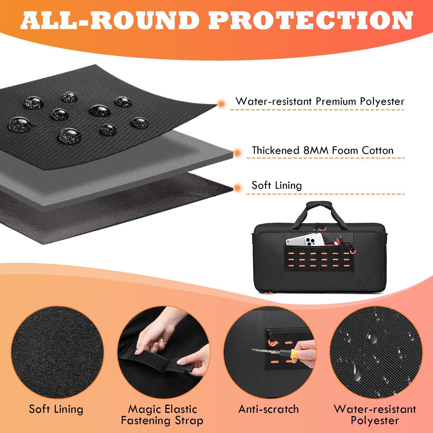 Carrying Bag Fits Boss ME-80/ME-90/GT-1000/GX-100Guitar Multi-effects Pedal