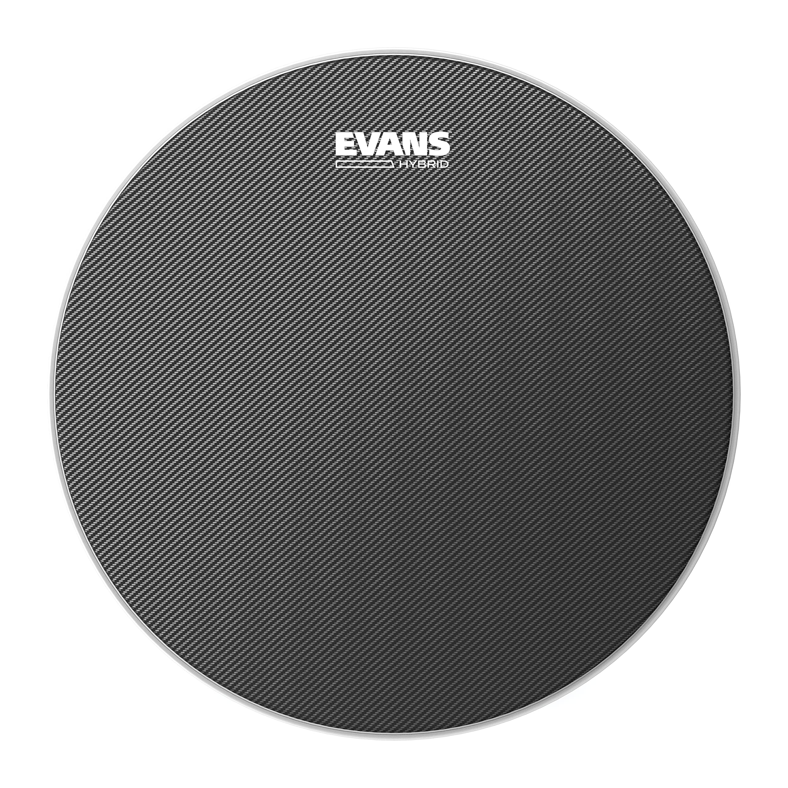 Evans Hybrid Drumhead – Hybrid Marching Snare Drum Head – For Sensitivity, Dynamic Range – Enhances Projection, Durability – Grey, 14 Inch