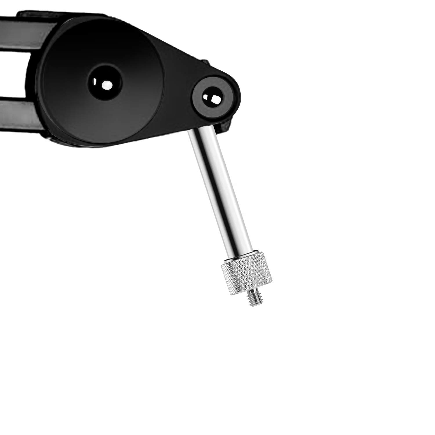 Mic Stand Adapter, ChromLives Microphone Screw Adapter 1/4”-20 to 5/8”-27 Male to Female Threaded Mic Adapter, for Camera Monitor, Microphone Stand, 4 Pack (sliver)