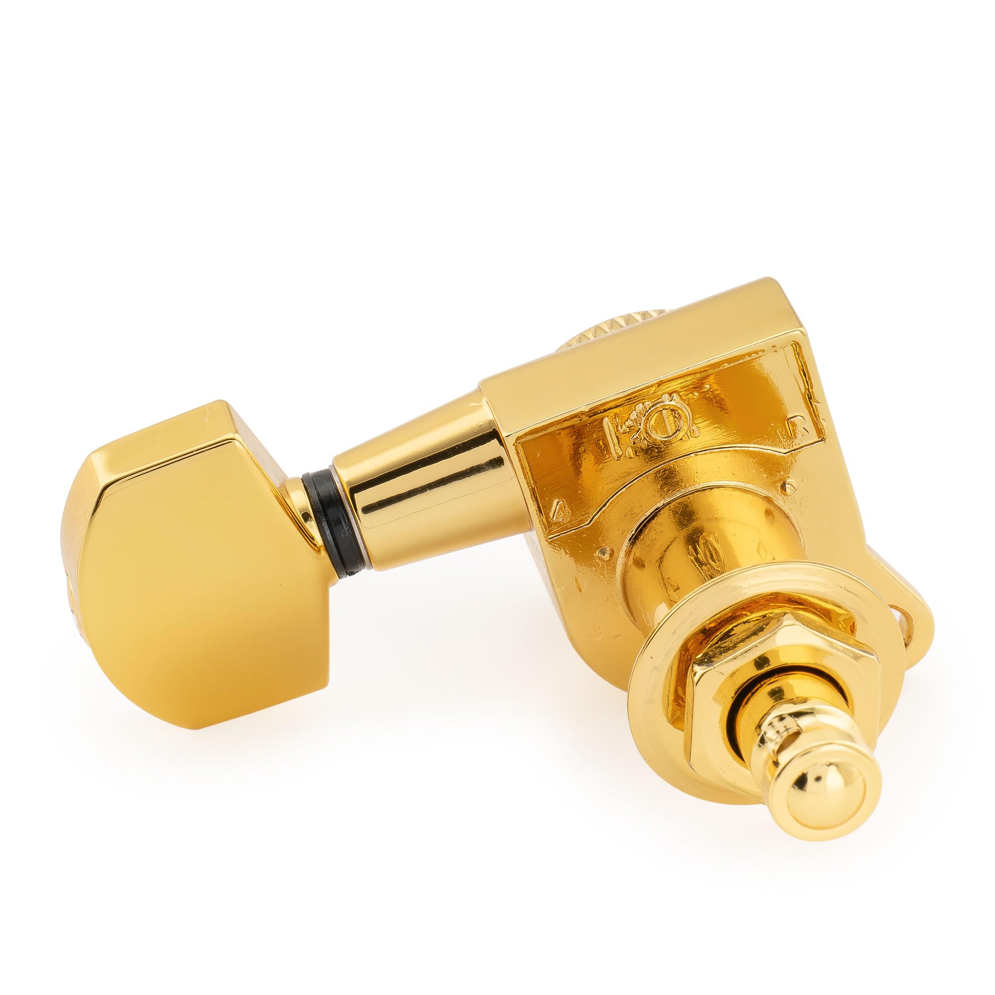 Musiclily Pro R18K-04 6 inline 18:1 Ratio Full Sealed Locking Tuners Gold