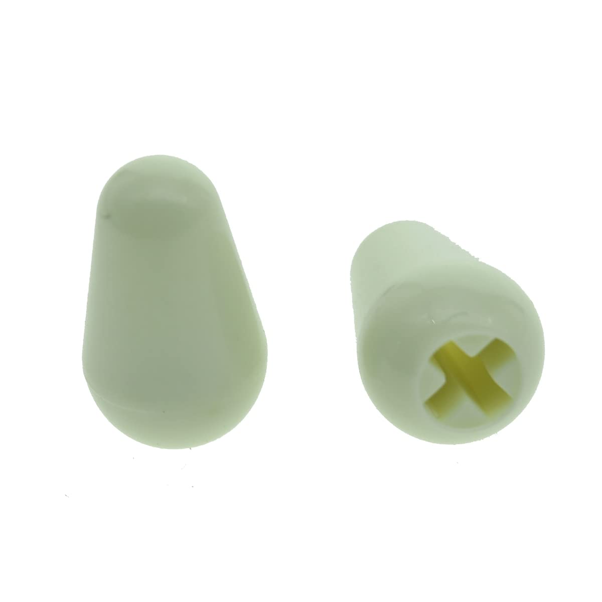 Dopro 2pcs Guitar 5 Way Pickup Switch Tip Switch Cap Switch Knob for USA FD Strat/Tele/Stratocaster Mint Green