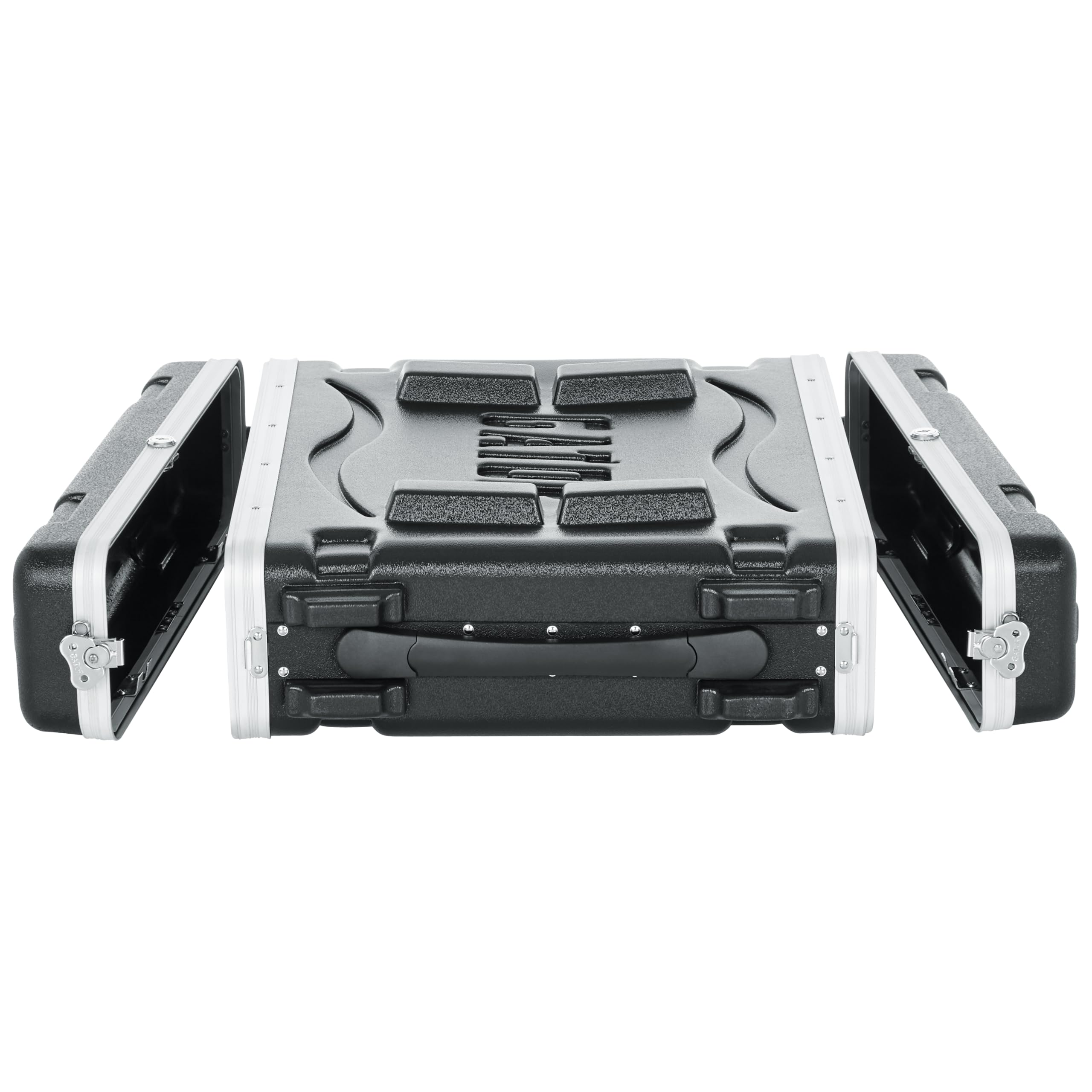 Gator Cases Soundcheck Series Lightweight Molded 2U Rack Case with Heavy Duty Latches, Standard 19.25′ Depth (GR-2L)