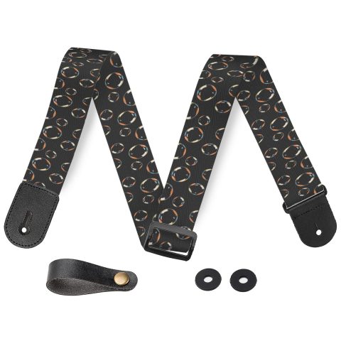 HSIAHOU Guitar Strap Electric Bass Guitar Straps Personalized Guitar Strap soap bubbles Strap