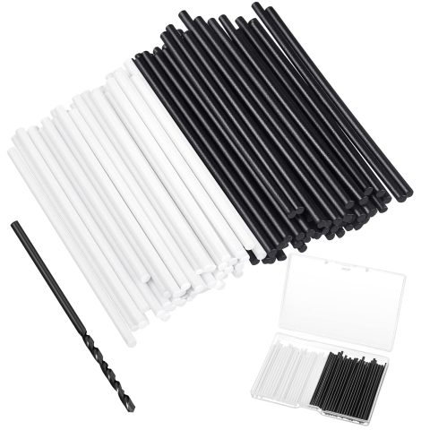 Boao 100 Pcs Guitar Fret Markers Side Inlay 50 X 2 mm with Drill Bit