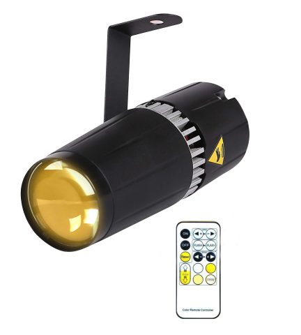 LED pinspot Stage Light,SENLAN 6W Double White/Cool White&Warm White pinspot by IR Controller (spot)