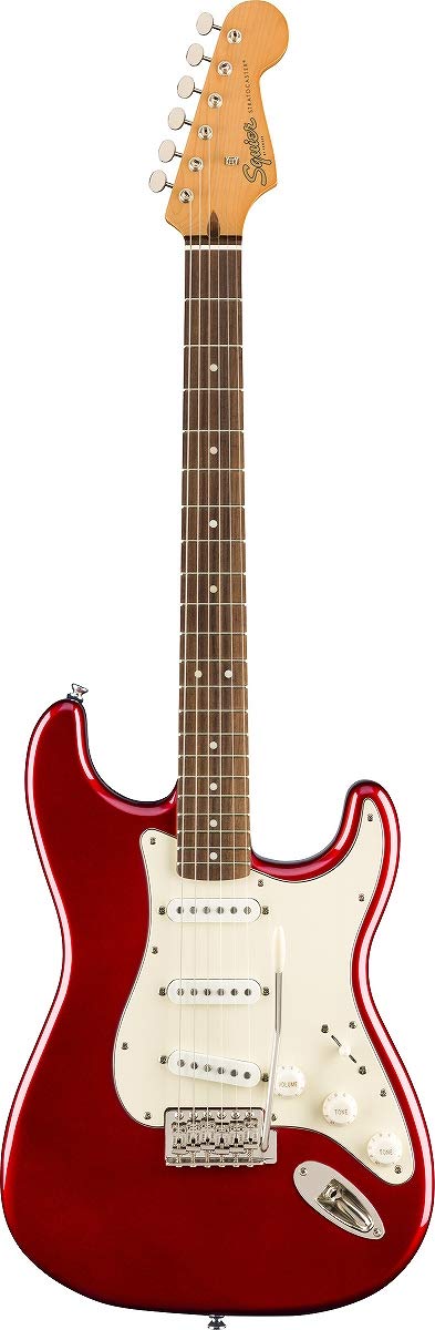 Fender 0374010509 Squier Classic Vibe 60s Stratocaster Electric Guitar, with 2-Year Warranty, Candy Apple Red, Laurel Fingerboard