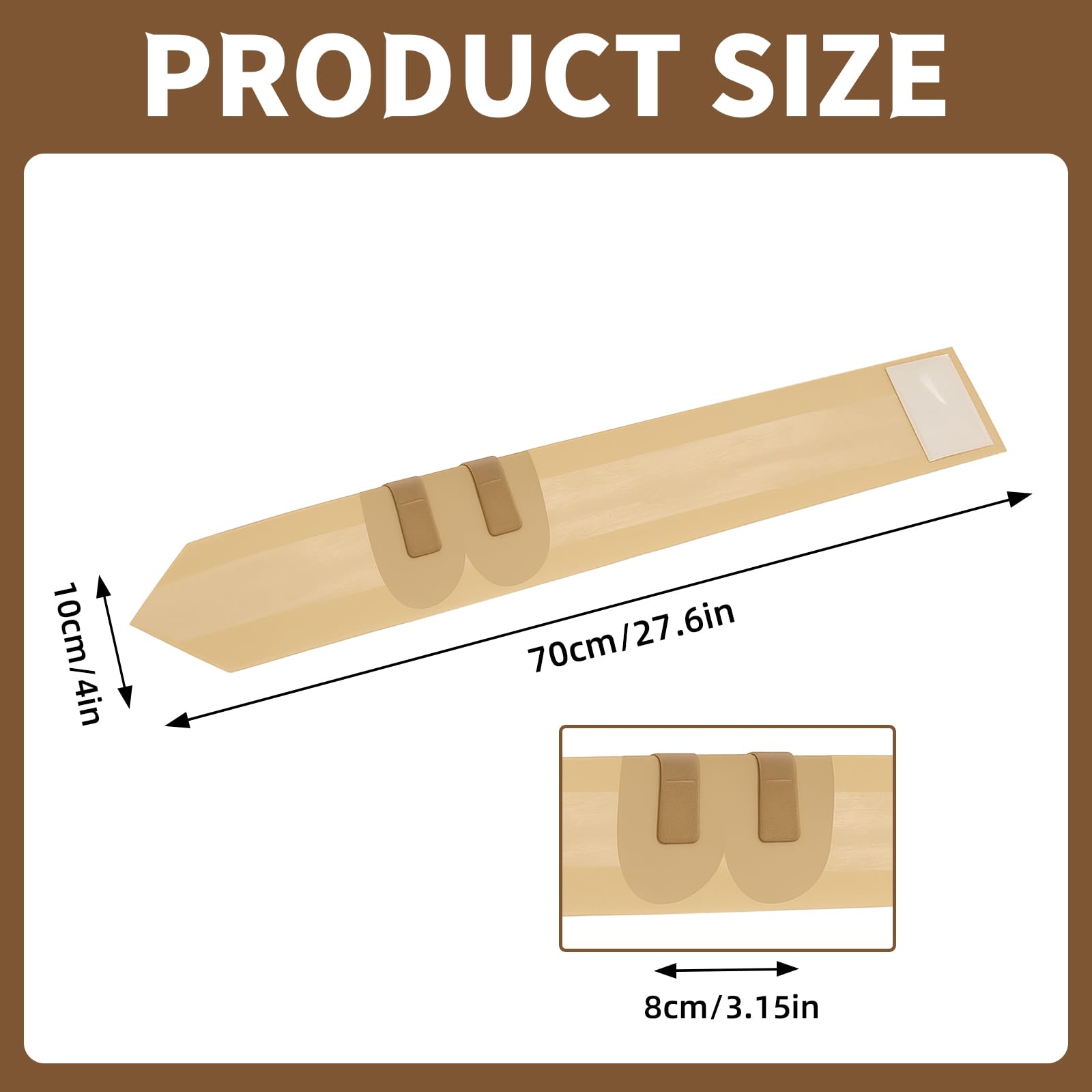 AceOrbit Thigh Microphone Straps Mic Transmitter Belts,Skin Color,1