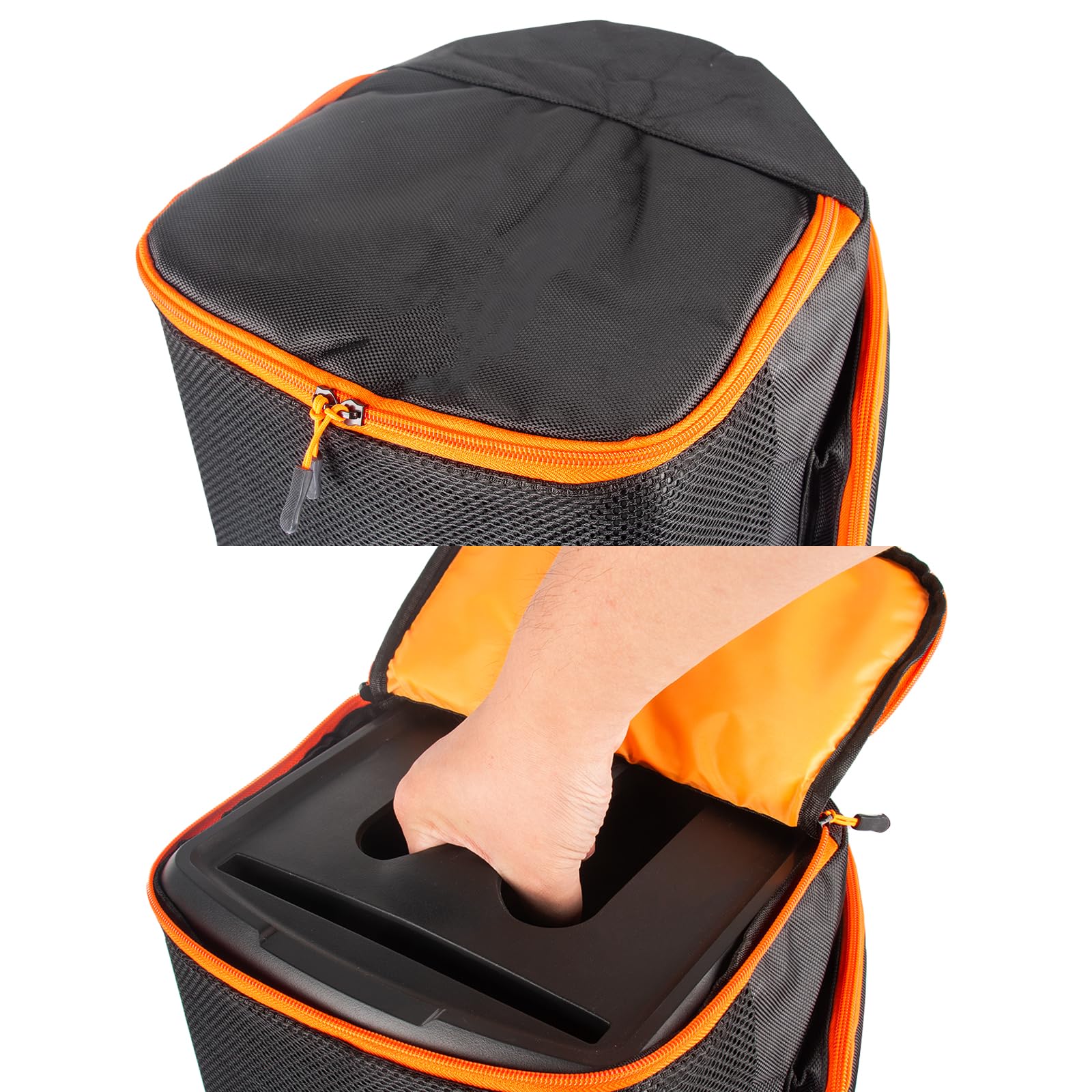 BXAXGX Protective Cover for EON ONE Compact Speaker Double-Layer Shield, Scratch-Resistant, Dust proof Shell, Breathable Mesh Sleeve, Custom Fit Speaker Jacket w/Storage Pocket (Nylon Cover)