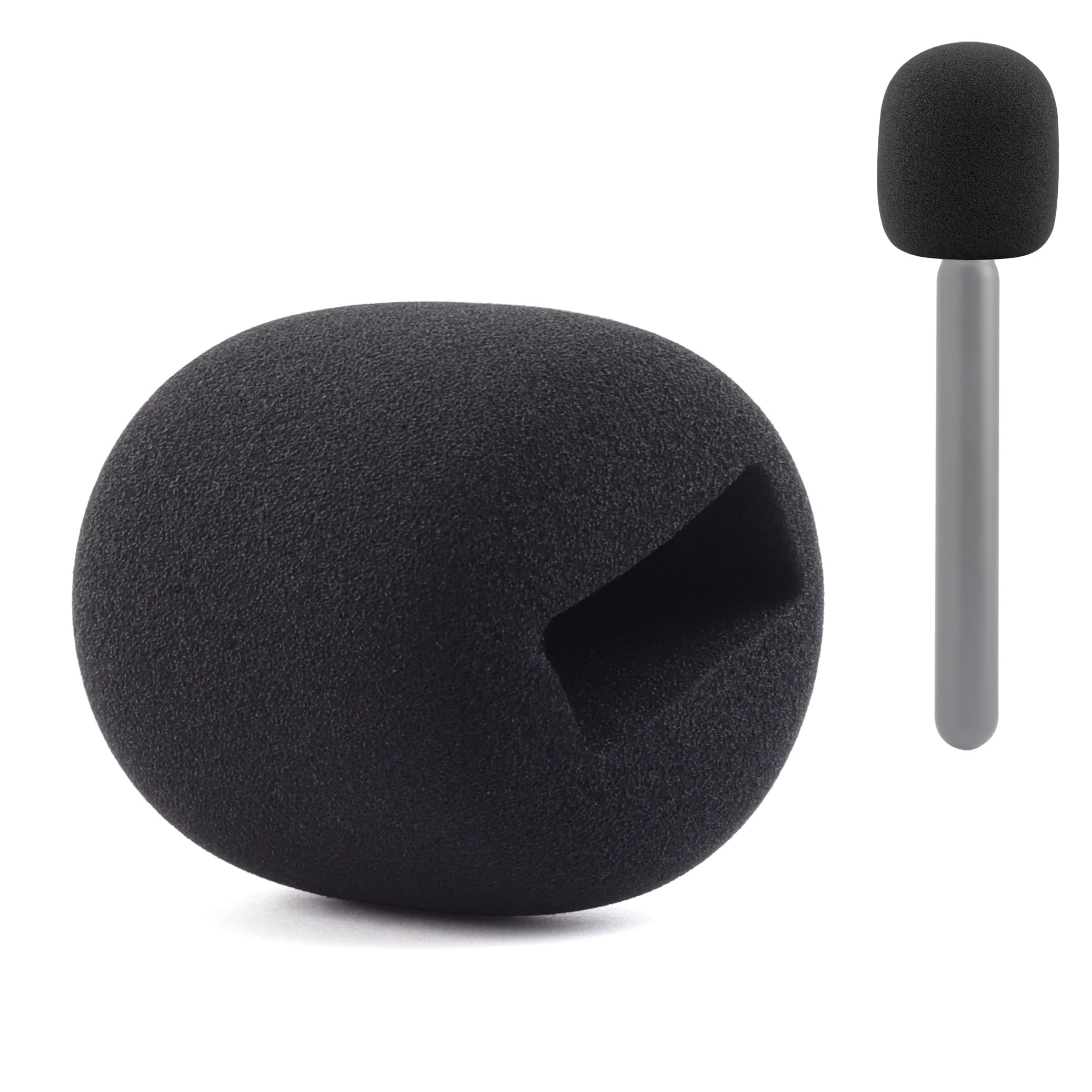 JCMOYUTY Foam Cover for DJI/Rode Wireless Microphone/Rode Interview Go Handheld Holder Black Stand Pop Filter