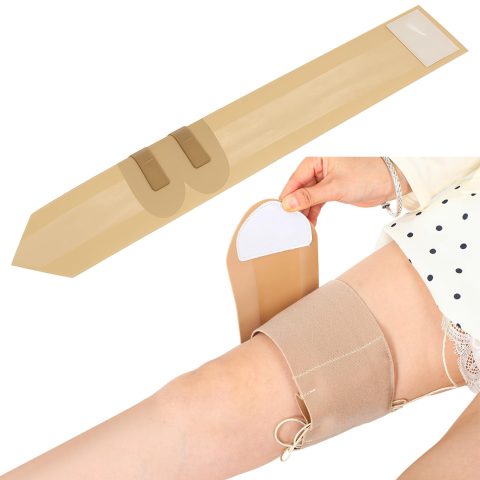 AceOrbit Thigh Microphone Straps Mic Transmitter Belts,Skin Color,1