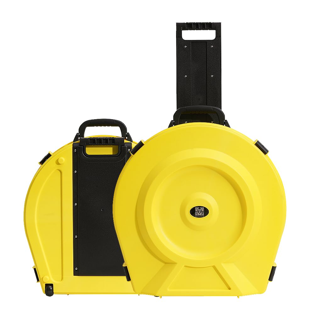 GORPANIX 22” Cymbal Case With Wheels, Rolling Cymbal Hard Case With Foam, Fits 10 × 21″ Cymbals, Design for Drum Cymbal, Cymbal Vault Upgrade Cymbal Bag, Tour Edition for Drummer