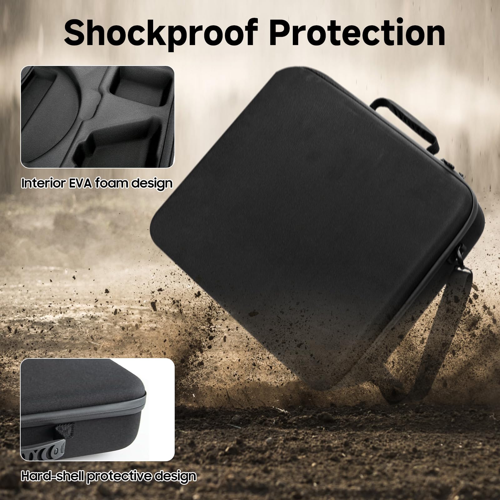 LUXENECK Starlink Mini Case Travel Bag, Waterproof Shockproof Perfect Protection Starlink Bag with Dual Carry Options Hard Shell Portable Storage Case (BAG-1)