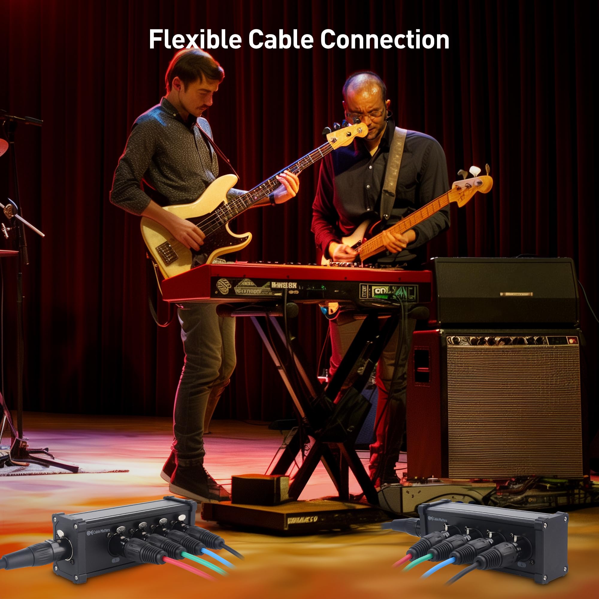 Cable Matters 2-Piece XLR Over Cat5/Cat6 Breakout Box Kit, 4-Channel