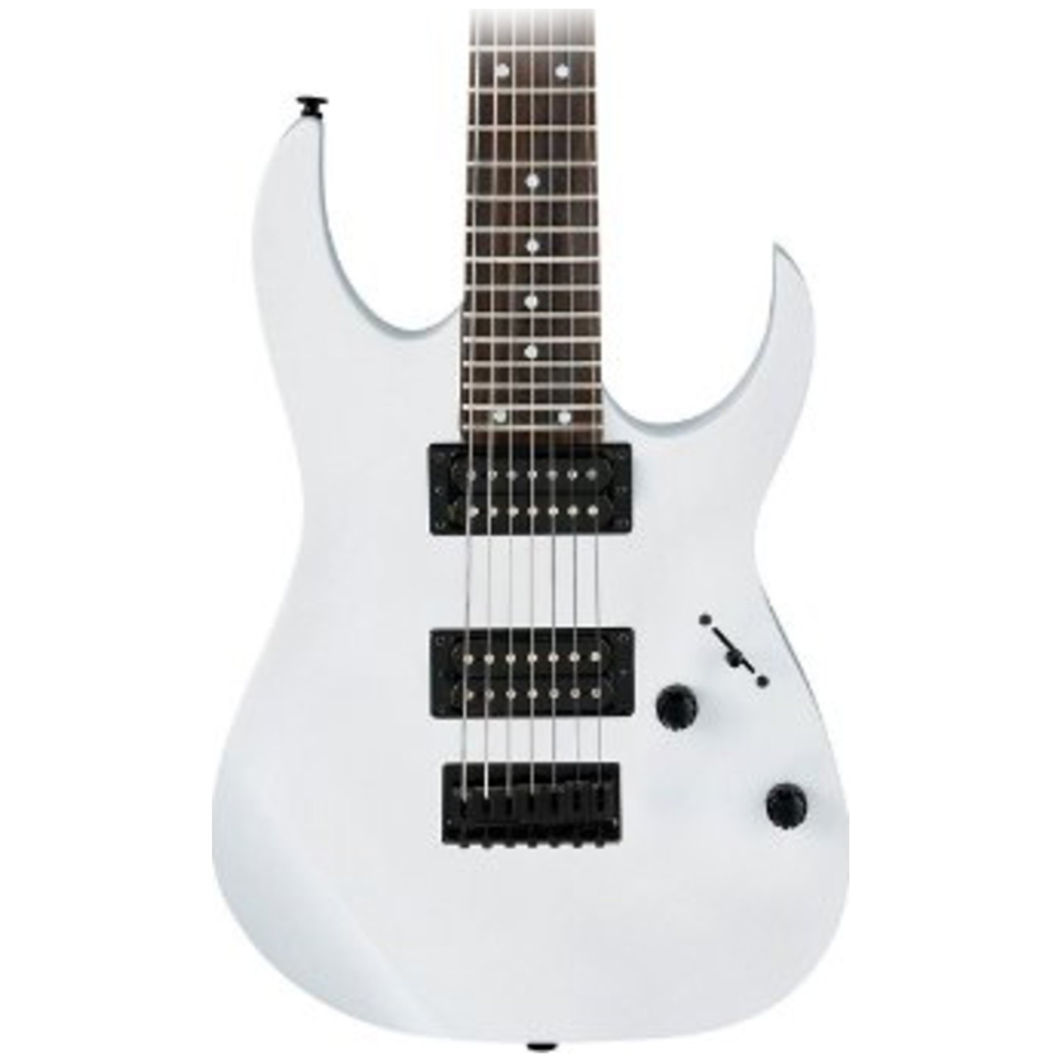 Ibanez GRG7221WH GRG 7-String Solid-Body Electric Guitar, Right, White, Full