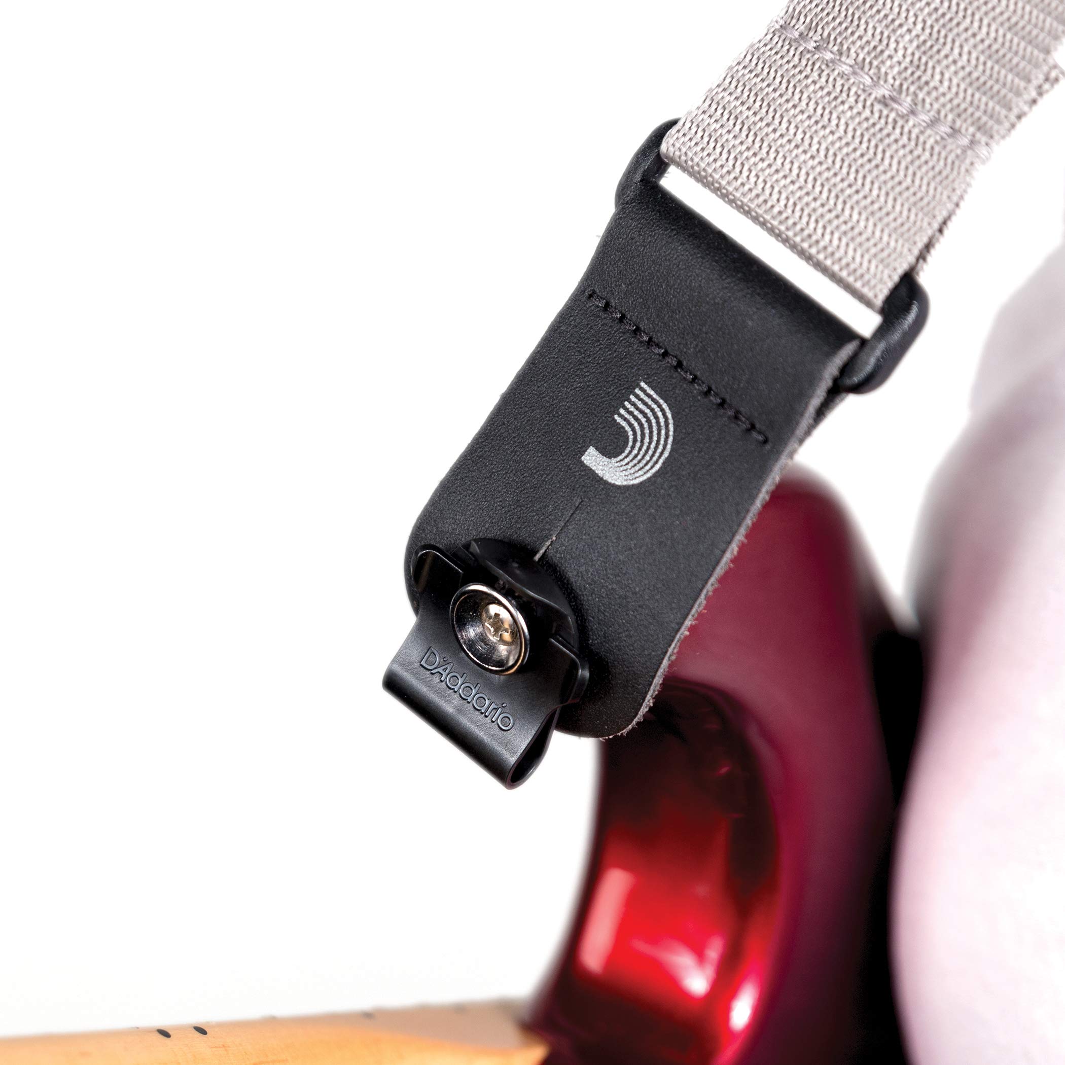 D’Addario PW-DLC-01 Dual-Lock Guitar Strap Lock – Guitar Strap Locks Set – Protect Your Instrument with No Modifications or Hardware – Secures Cables – Easy to Attach – 1 Pair