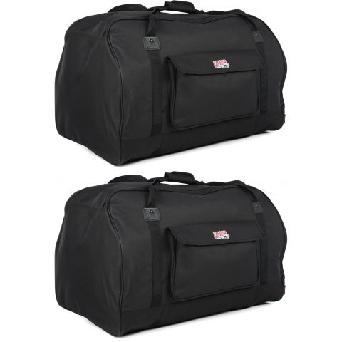Gator GPA-TOTE15 Heavy-Duty 15″ Speaker Tote Bags (2-Pack) – Durable, Water-Resistant Carry Bags for 15-Inch Speakers, with Padded Protection