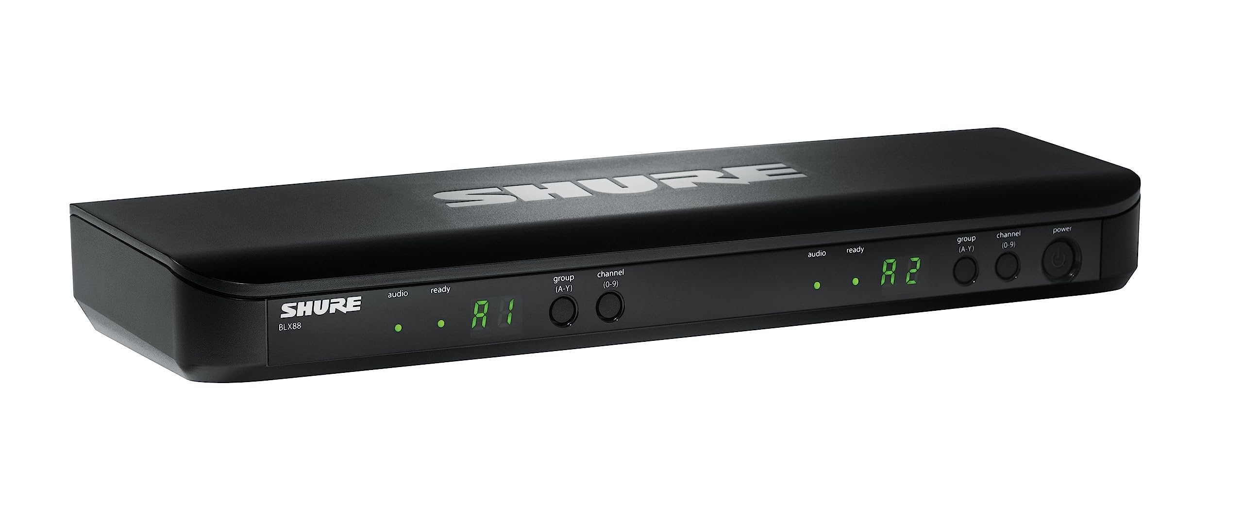 Shure BLX188/CVL UHF Wireless Microphone System – Perfect for Interviews, Presentations, Theater – 14-Hour Battery Life, 300 ft Range | Includes (2) Lavalier Mics, Dual Channel Receiver | J10 Band