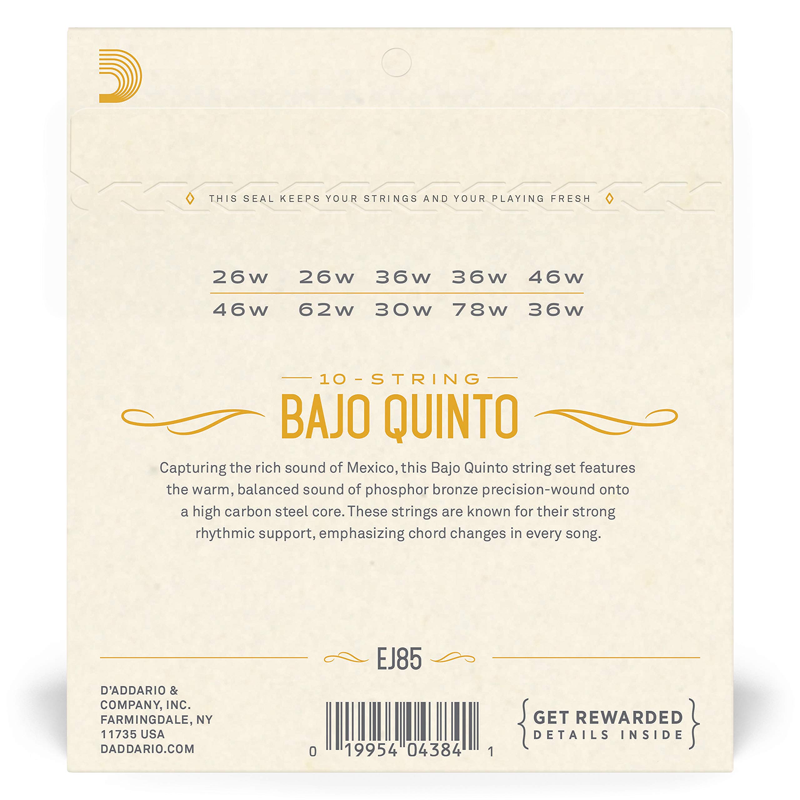 D’Addario EJ85 Strings