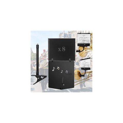 Trumpet Lyre and Saxophone Lyre Marching Band Flip Folder