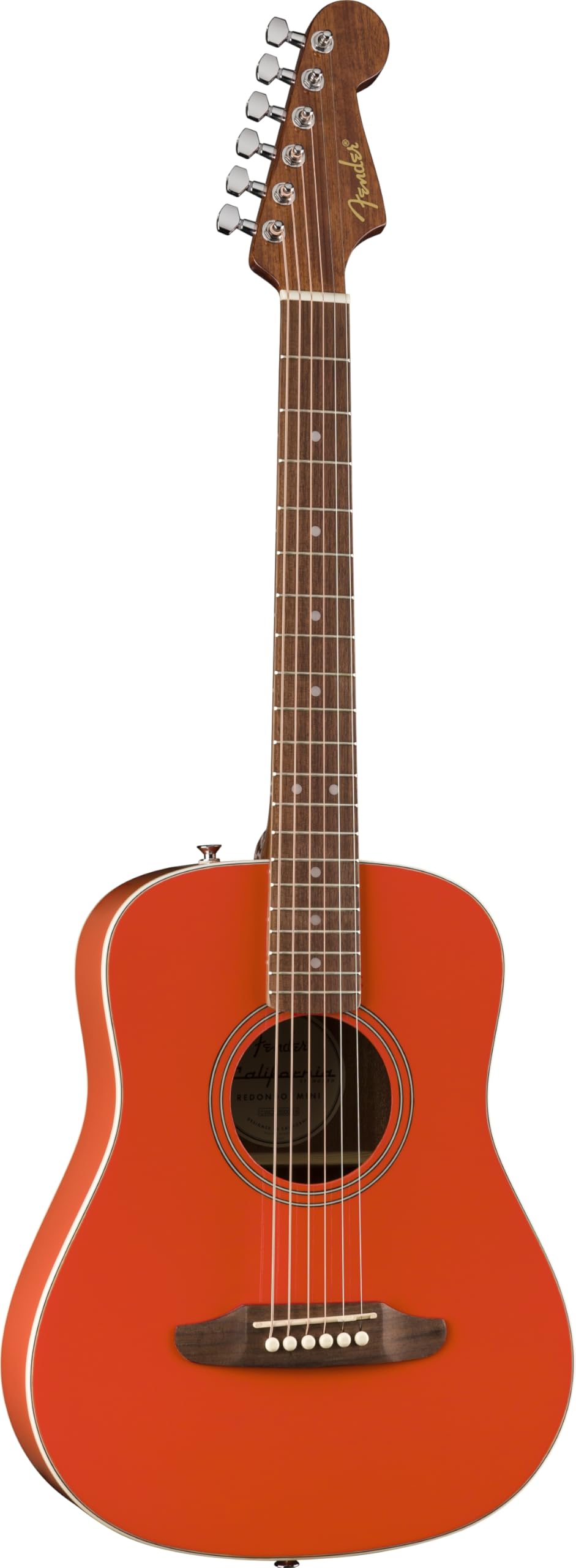 Fender 0974101140 California Standard Redondo Mini with Bag, Spruce Top, Fiesta Red