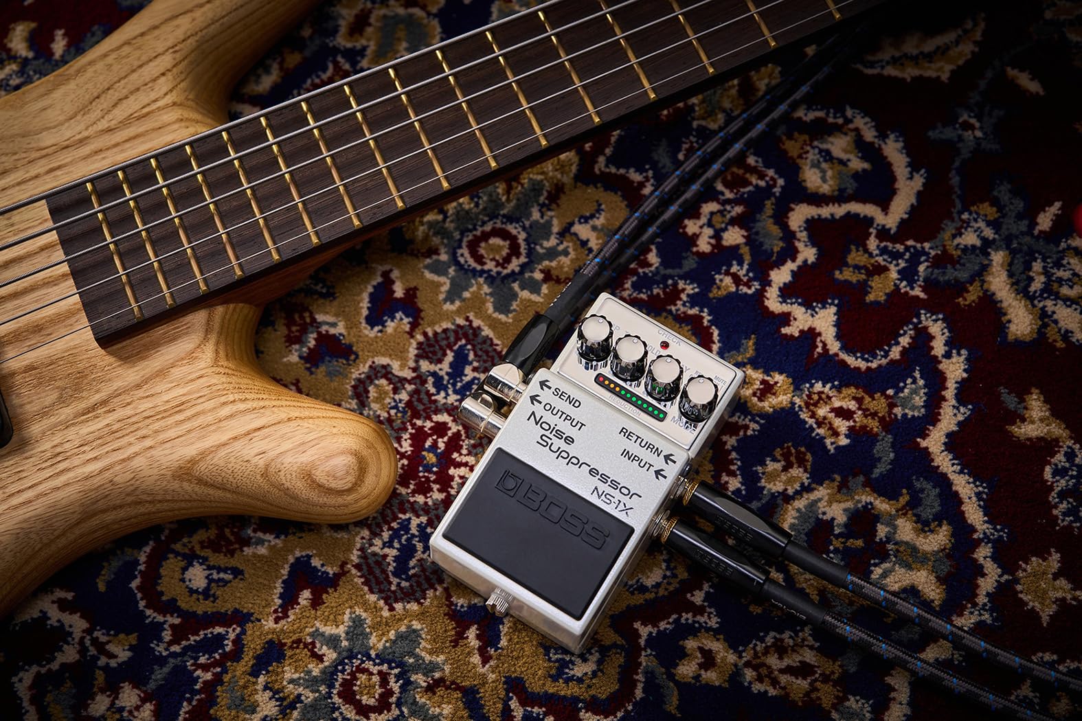BOSS NS-1X Noise Suppressor | Next-Generation Noise Reducer & Ultra-Fast Gate for Guitar, Bass & Other Instruments | BOSS MDP Technology | Reduction Mode | Intuitive Operation | Send/Return Loop